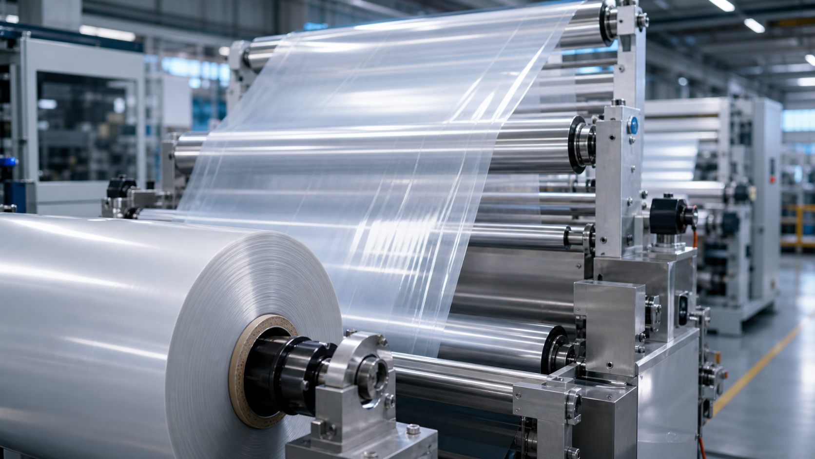 Flexible packaging and film converting line