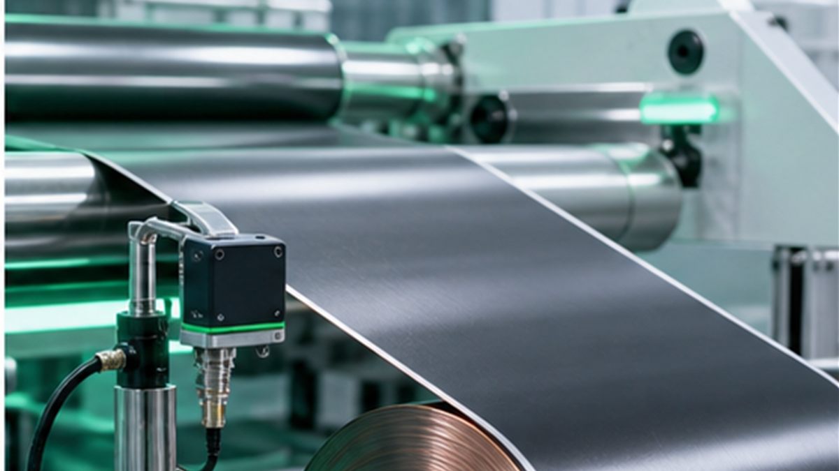 Battery electrode web handling production line
