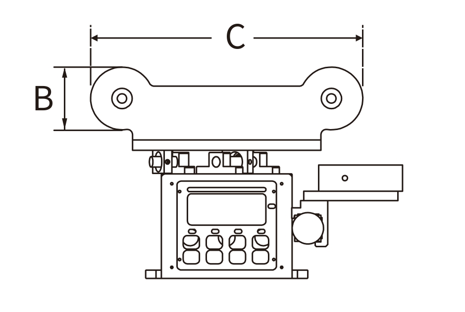PG integrated EPC unit front dimension drawing